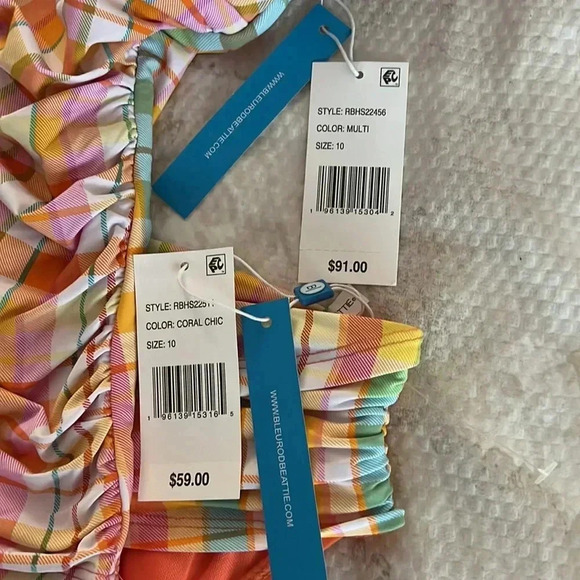 Bleu Rod Beattie Bleu Rod Beattie Over The Shoulder Tankini and Bikini Bottom - Picture 9 of 10